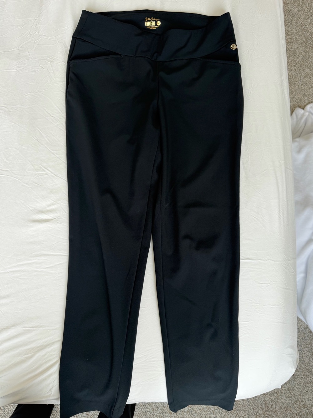 Lilly Pulitzer women’s golf pant stretchy athletic pant true black size 10